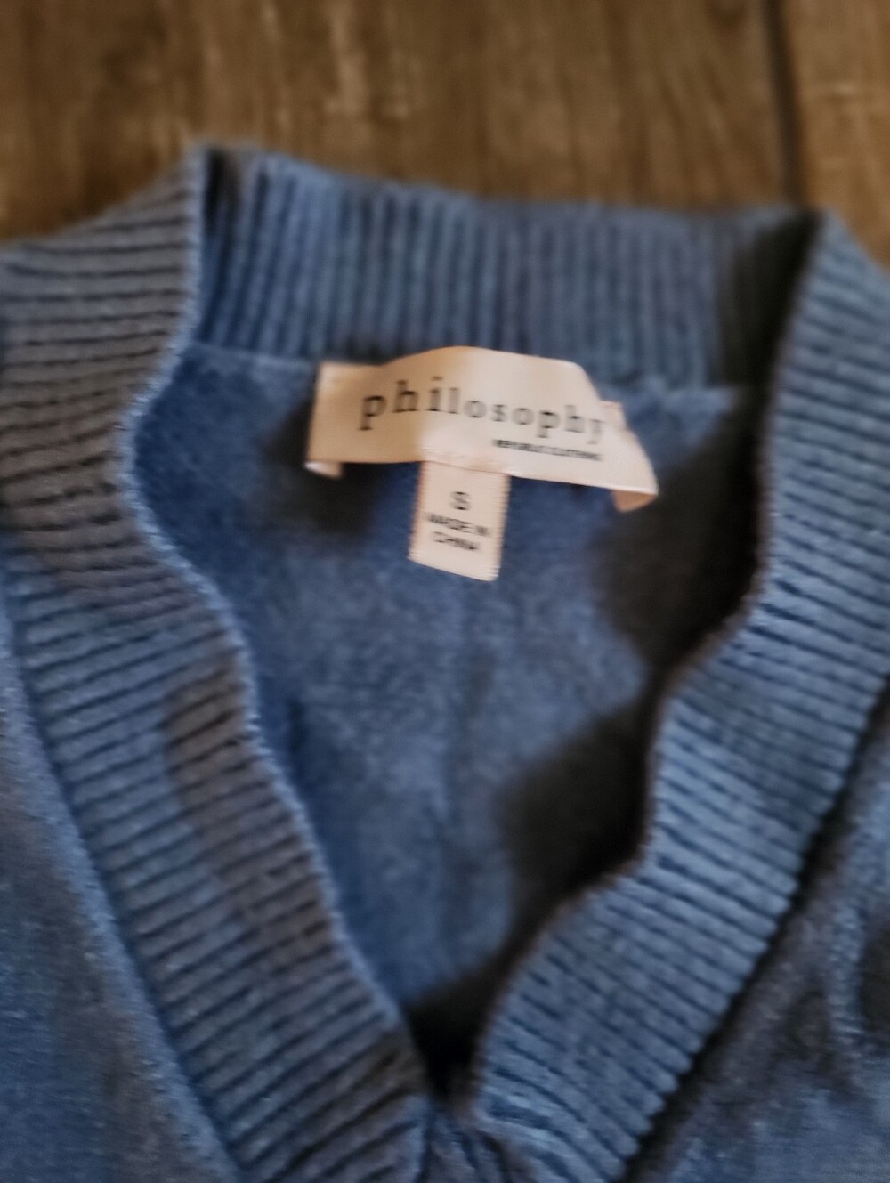 Philosophy Women's Blue Crewneck Sweater